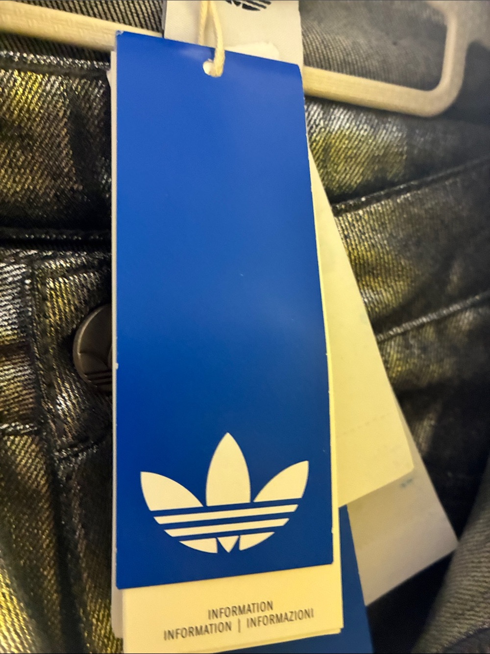 adidas Silver Metallic Track Jacket and Pants Set - Picture 7 of 7
